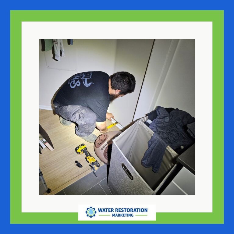 Person working on home restoration project