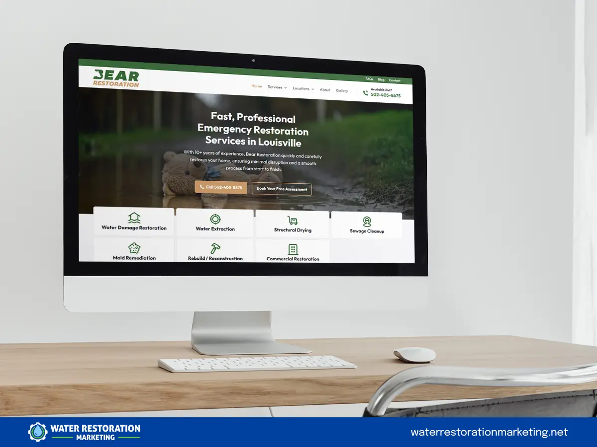 Website mockup