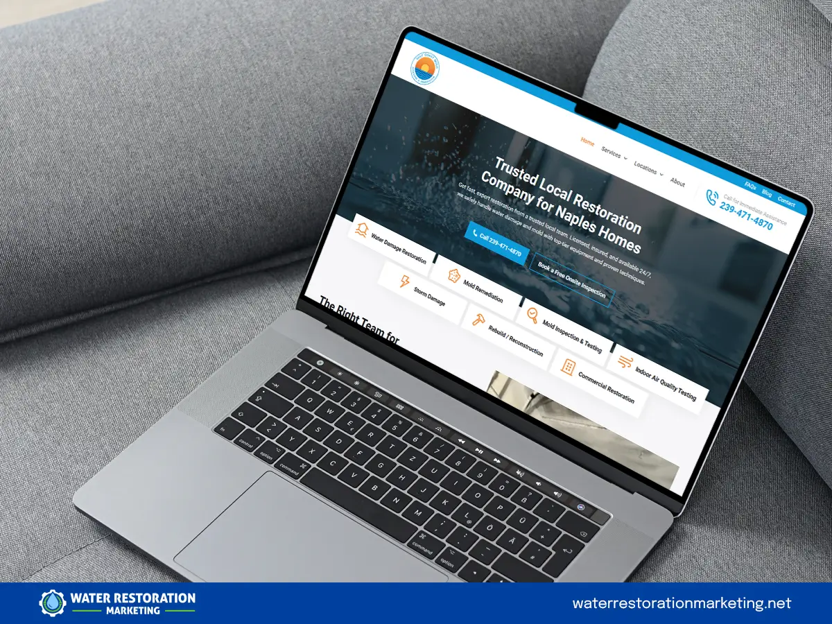 Website mockup