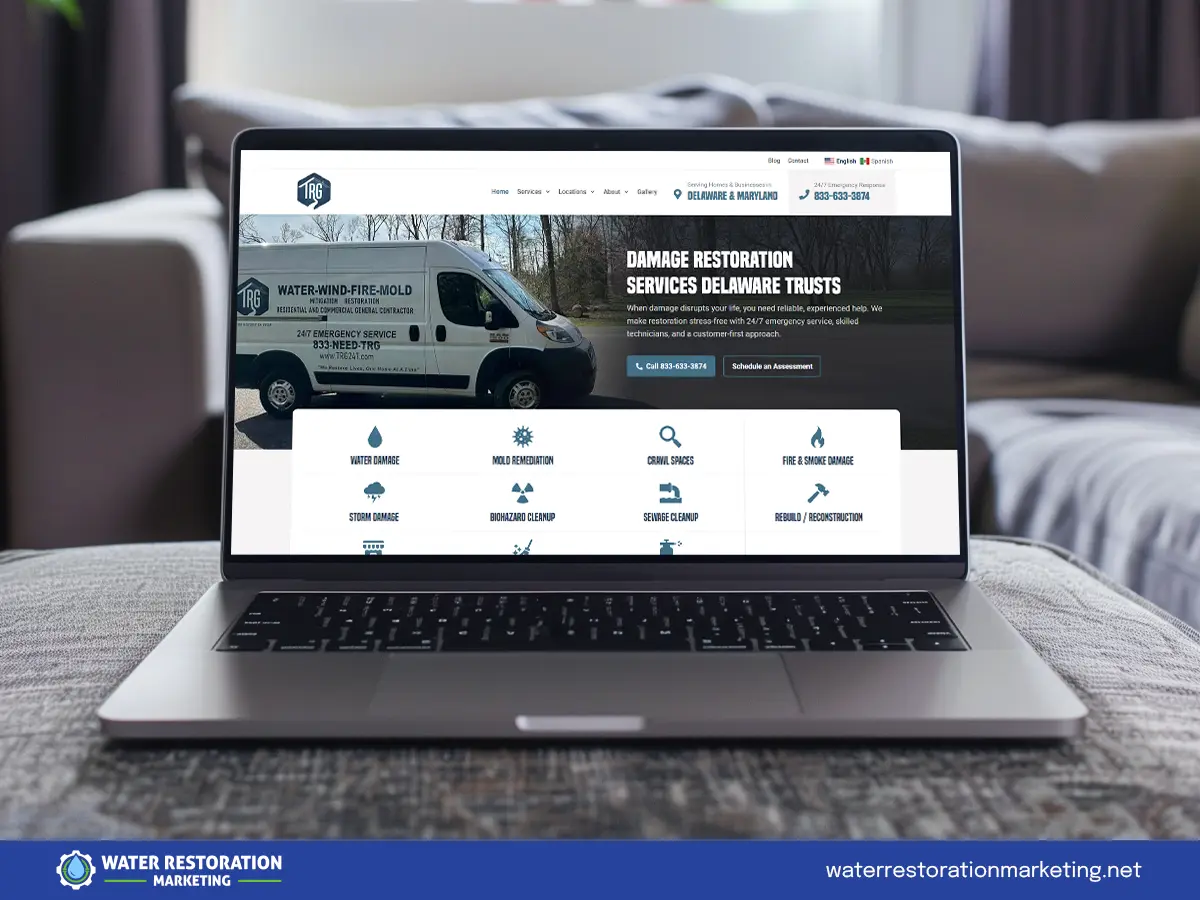 Website mockup