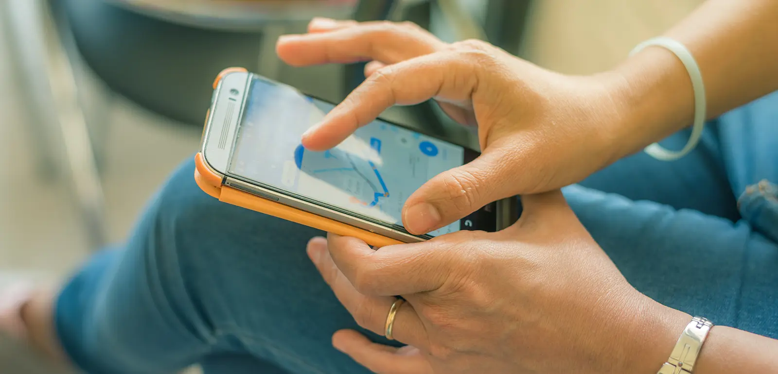 Person zooming in on damage restoration Google Maps Optimization results